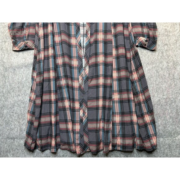 Torrid Plaid Shirt Cardigan Kimono Women's Size 3X Long Sleeve - Picture 3 of 9